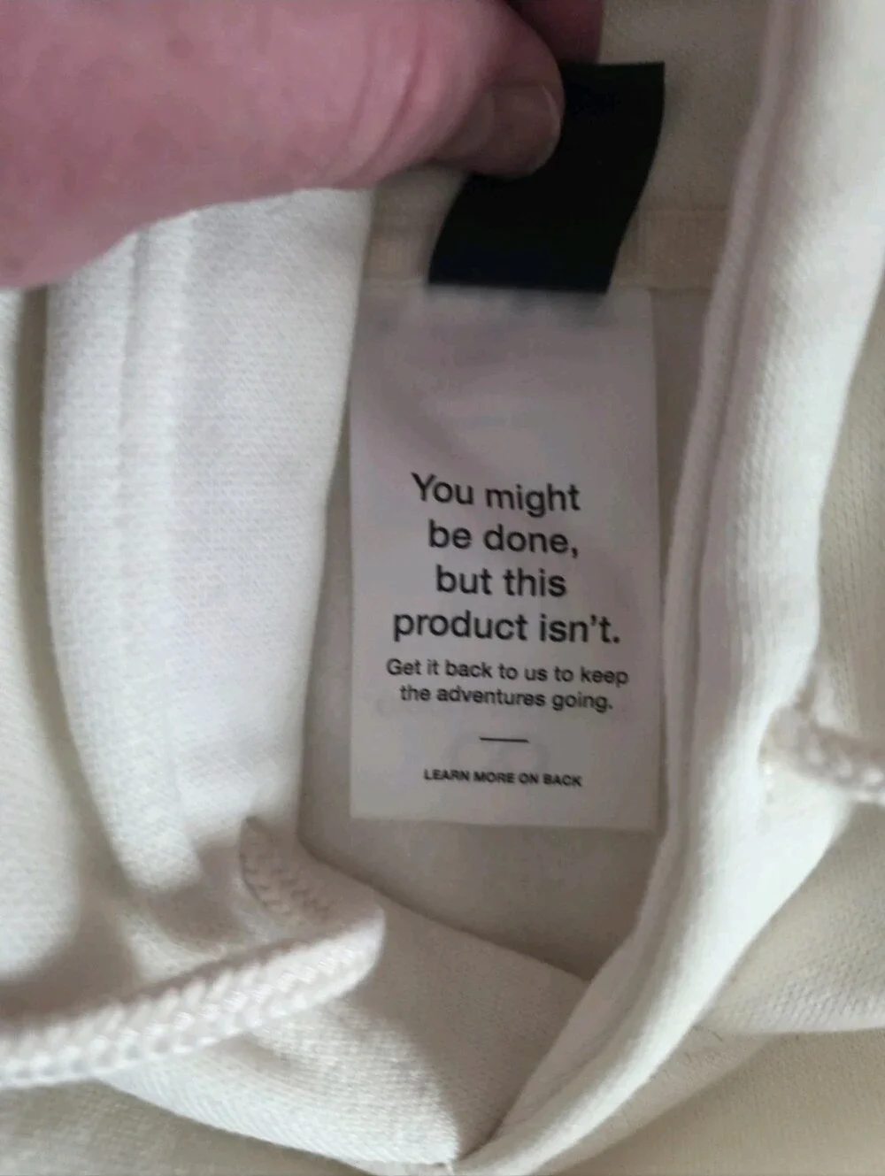 The North Face white dune